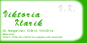 viktoria klarik business card